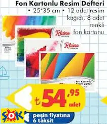 FON KARTONLU RESİM DEFTERİ 25*35 CM FON KARTONLU RESİM DEFTERİ 25*35 CM